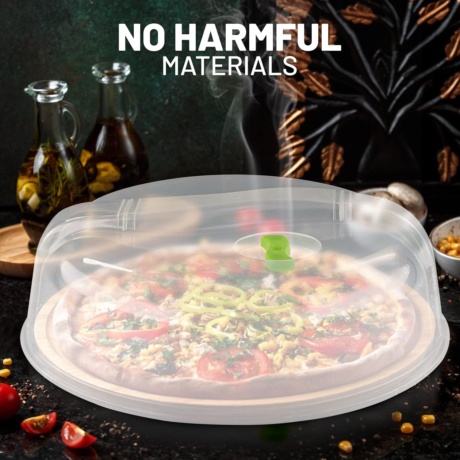 Microwave Cover for Food, Microwave Splatter Proof Plate Guard, Microwave Lid Food Cover for Microwave Oven with Steam Vents, Clear Dishwasher Safe BPA Free Plastic, 10 Inch, 2 PK – by
