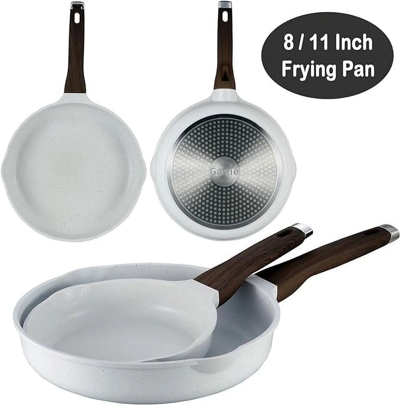 10 Piece Nonstick Granite Cookware Set, Silicone
