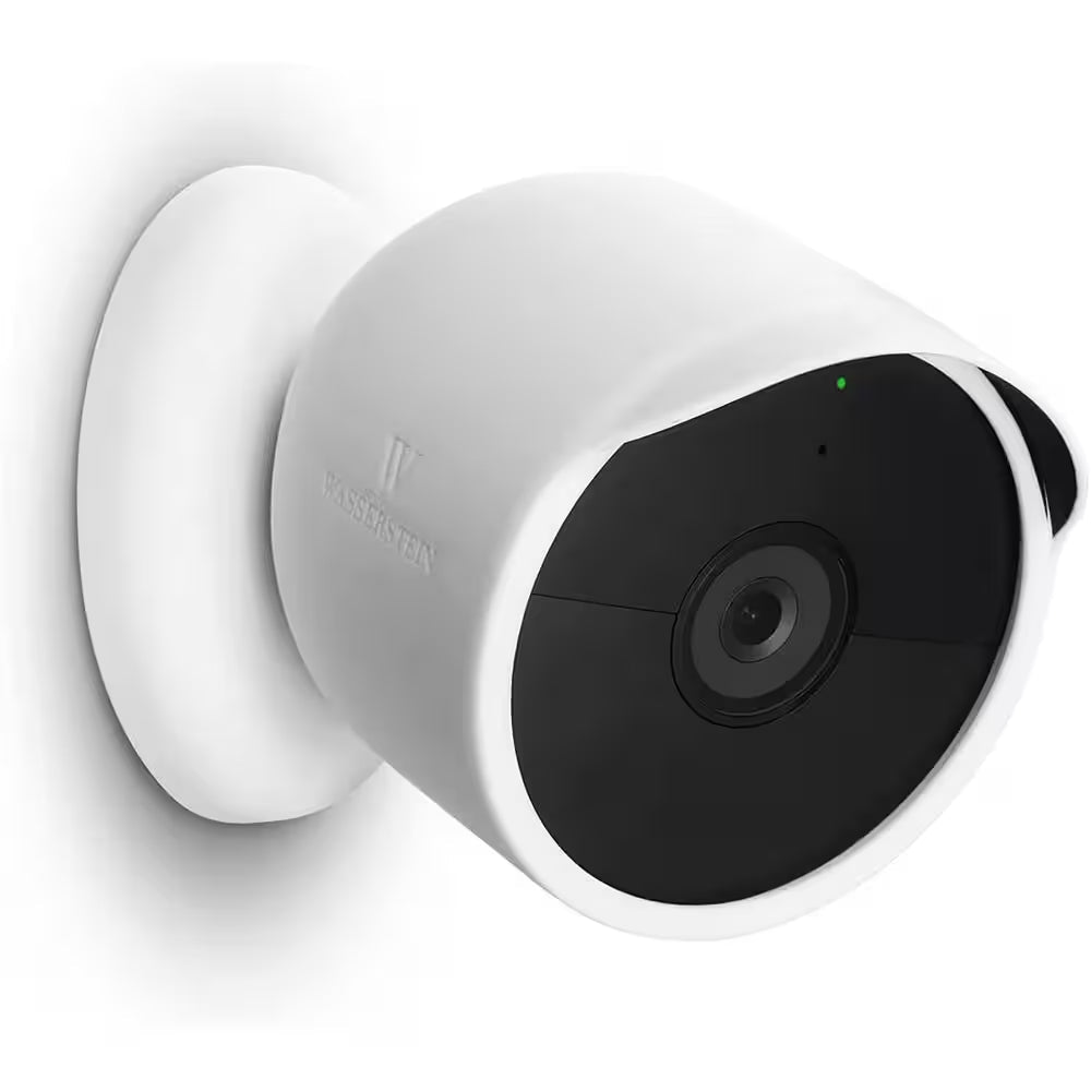Protective Cover for Google Nest Cam (Battery) - Protective Silicone Cover for Your Camera (1-Pack/White)
