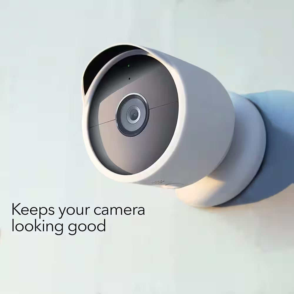 Protective Cover for Google Nest Cam (Battery) - Protective Silicone Cover for Your Camera (1-Pack/White)