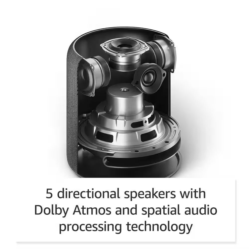 Echo Studio Smart Speaker with Alexa in Charcoal