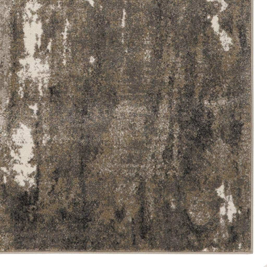 Lagos Collection Beige 8X10 Abstract Area Rug