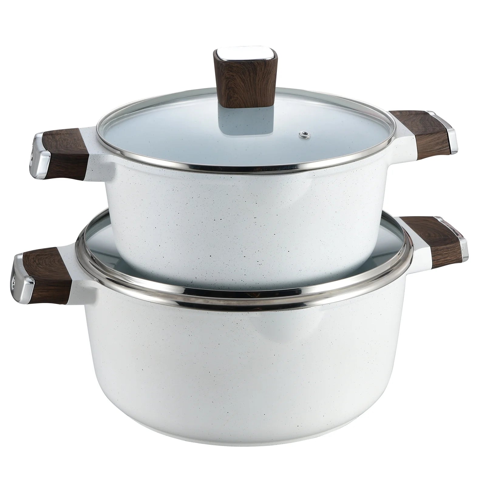 10 Piece Nonstick Granite Cookware Set, Silicone