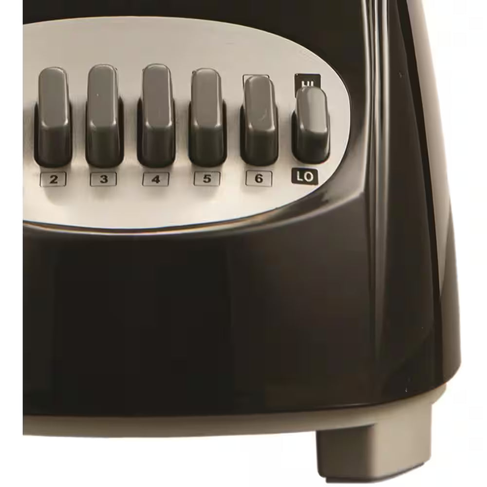 42-Ounce 12-Speed Electric Blender with Glass Jar in Black