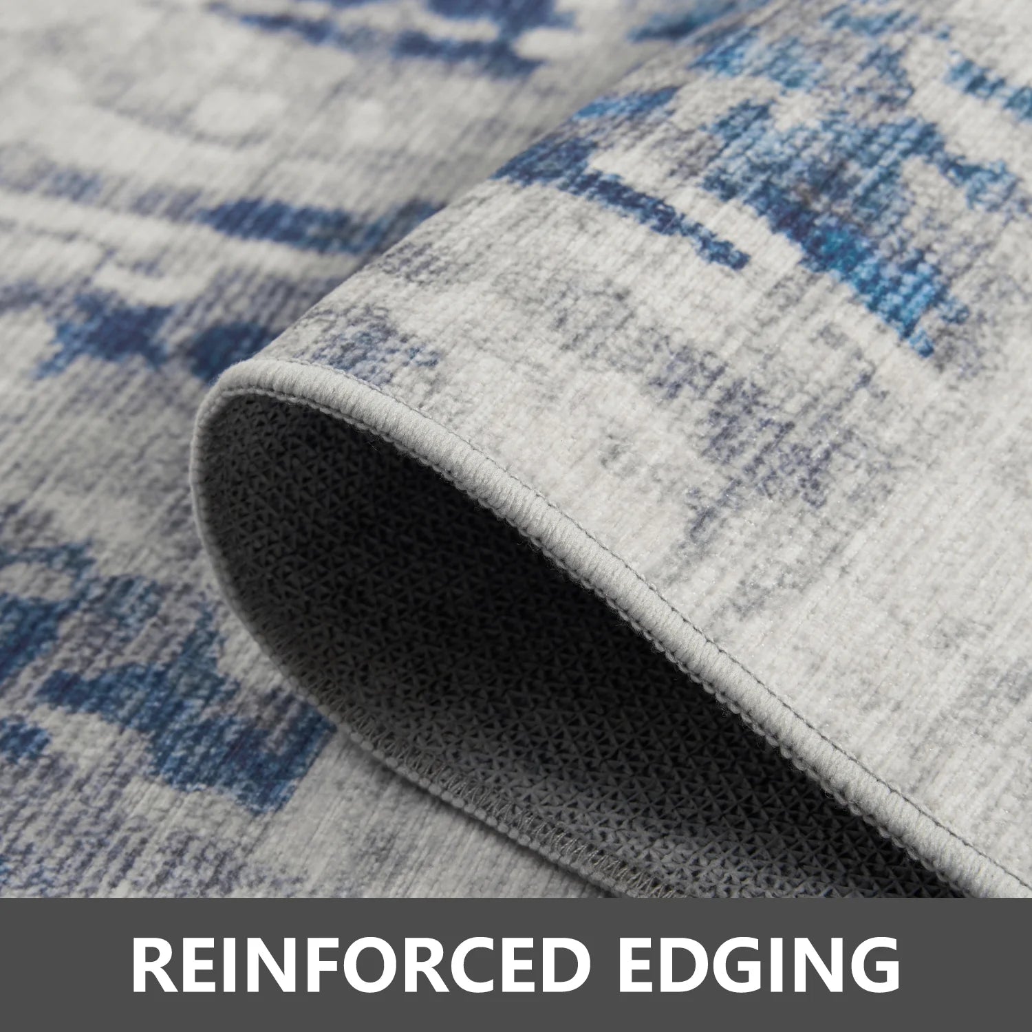 5'X7' Area Rugs for Living Room Modern Abstract Area Rugs Machine Washable Rugs Soft Neutral Carpet Rugs for Bedroom Dining Room Office Playroom Aesthetic Home Decor Non Slip Rug Navy Blue