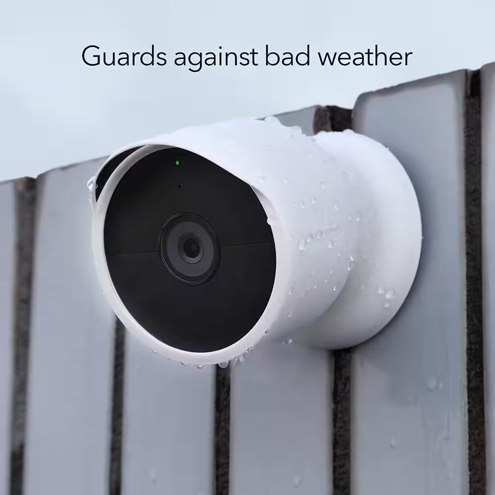 Protective Cover for Google Nest Cam (Battery) - Protective Silicone Cover for Your Camera (1-Pack/White)