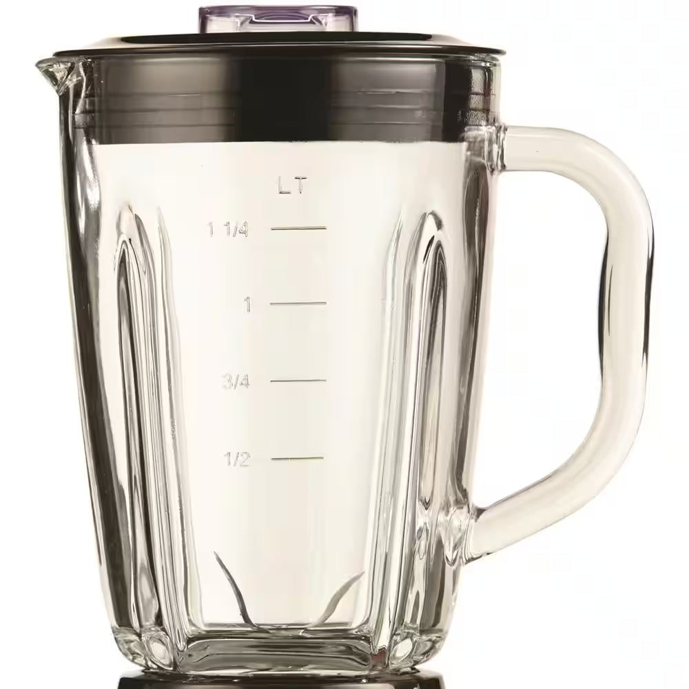 42-Ounce 12-Speed Electric Blender with Glass Jar in Black
