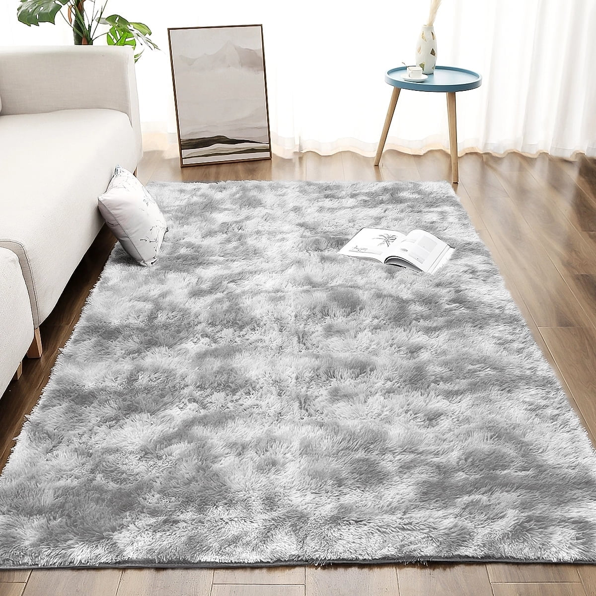 4'X6'Area Rugs Fluffy Rug Indoor Shaggy Rugs Area Rugs for Living Room Bedroom Kids Room Carpet